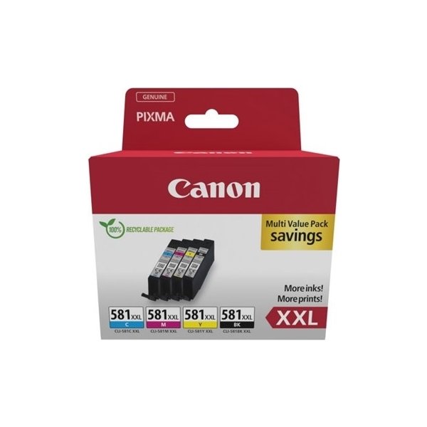 Canon CLI-581XXL Bläckpatroner, multipack, XXL