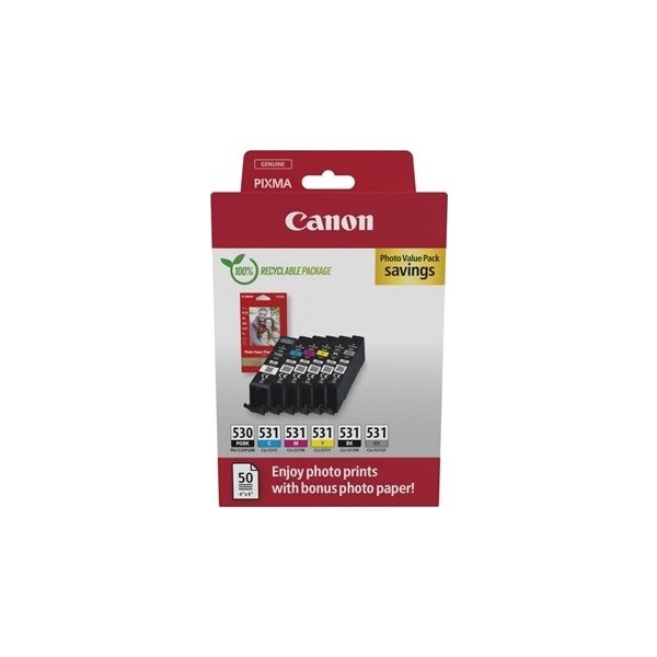 Canon PGI-530/CLI-531 Bläckpatroner, flerpack