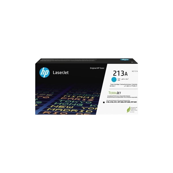 HP 213 Lasertoner, cyan, 3.000 sidor