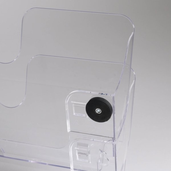 Durable FP Broschyrhållare 2xA4 | Magnetisk | Klar