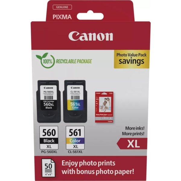 Canon CRG PG-560XL/CL-561XL Bläckpatron, kombipack