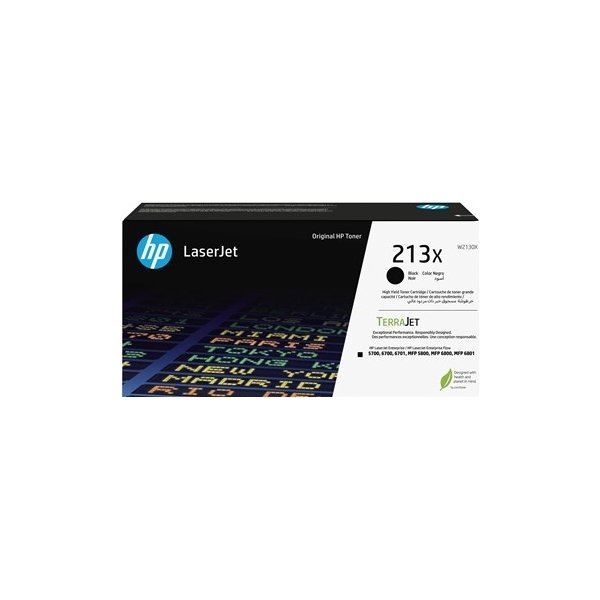HP 213X Lasertoner, svart