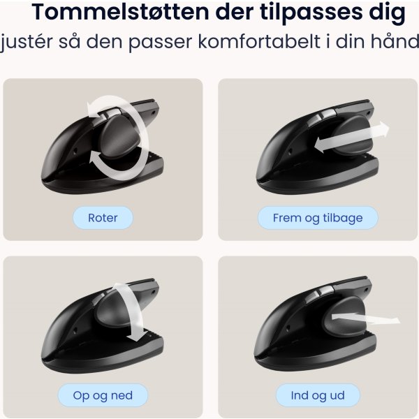 Contour Unimouse, vänster hand, trådlös