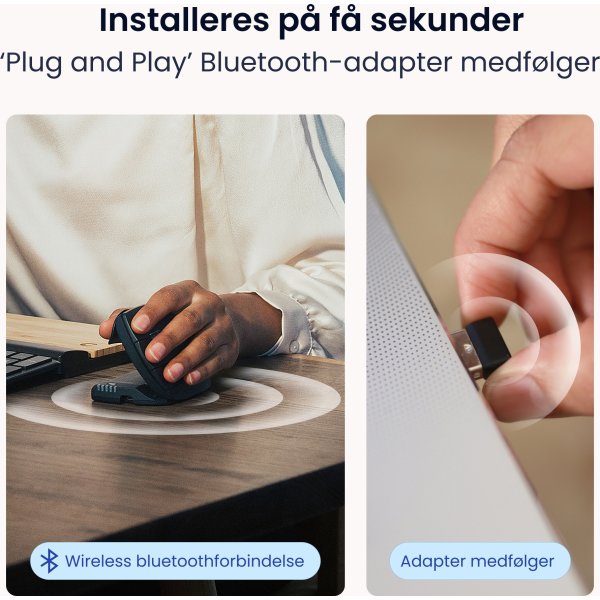 Contour Unimouse, vänster hand, trådlös