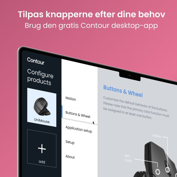 Contour Unimouse, höger hand, kabelansluten