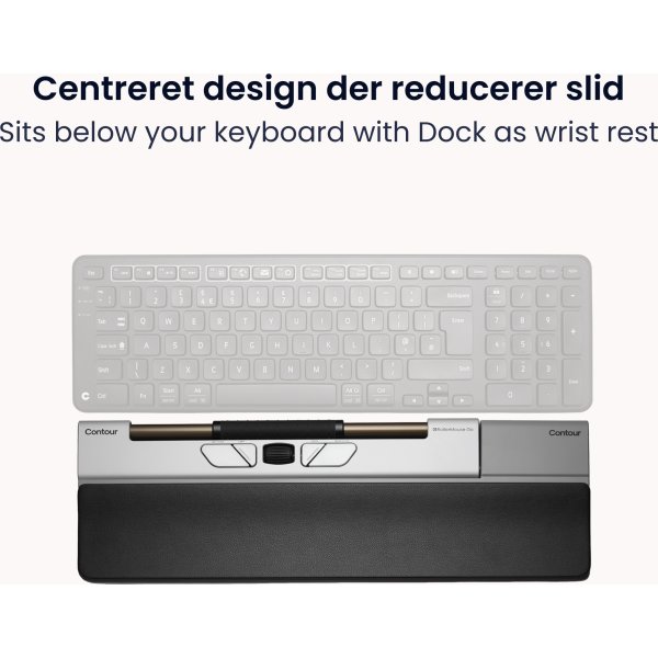 Contour RollerMouse Go med RollerMouse Go Dock