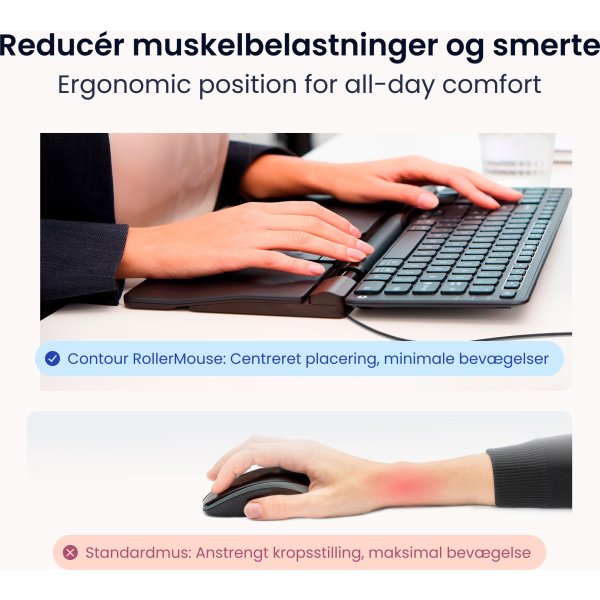 Contour RollerMouse Pro Wired Extended WR | Grå
