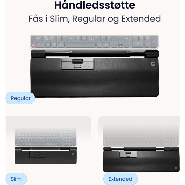 Contour RollerMouse Pro Trådlös Extended WR, läder