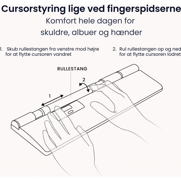 Contour RollerMouse Pro Trådlös Extended WR, läder