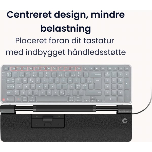 Contour RollerMouse Pro Wired Slim WR, vegansk läd