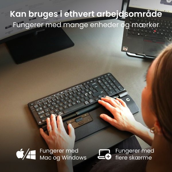 Contour RollerMouse Pro Wireless Slim WR | Ljusgrå