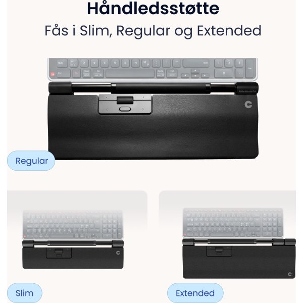 Contour RollerMouse Pro Wireless Slim WR | Ljusgrå