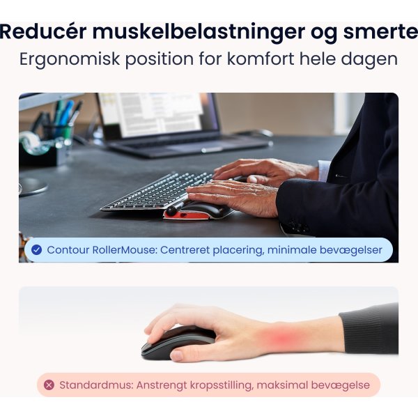 Contour RollerMouse Red, Trådbunden