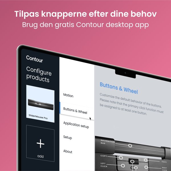 Contour SliderMouse Pro Trådlös Extended WR, läder