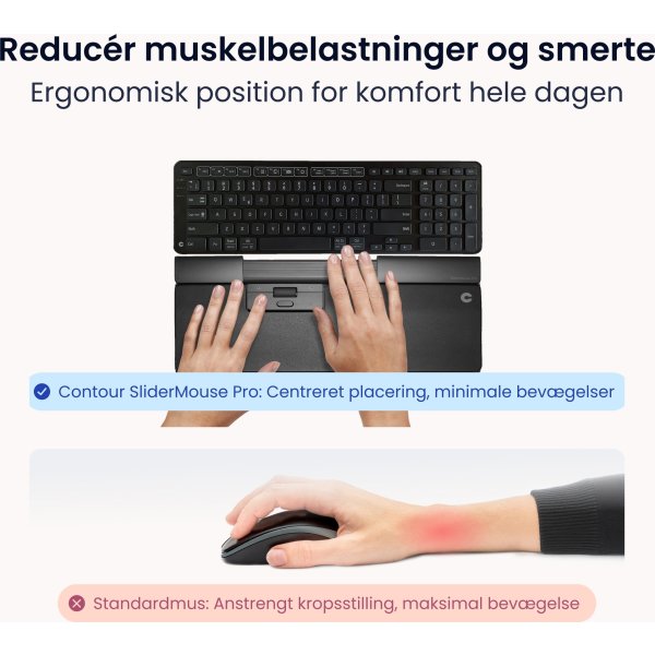 Contour SliderMouse Pro Trådlös Extended WR, läder