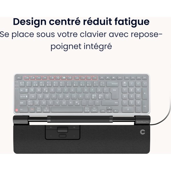 Contour SliderMouse Pro Wired Slim WR | Ljusgrå