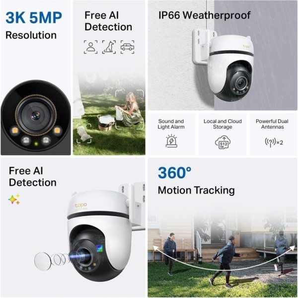 TP-Link TAPO C530WS Utomhusövervakningskamera