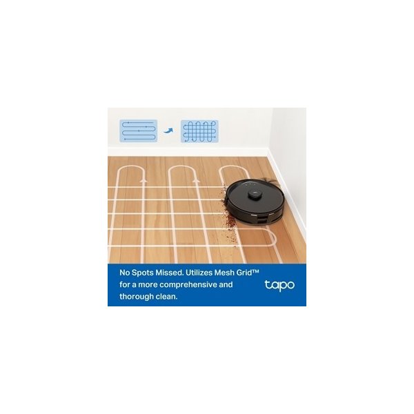 TP-Link Robotdammsugare Tapo RV30 Max Plus, svart