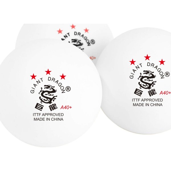 Giant Dragon LUX bordtennisbollar 3-stjärnig, 6 st
