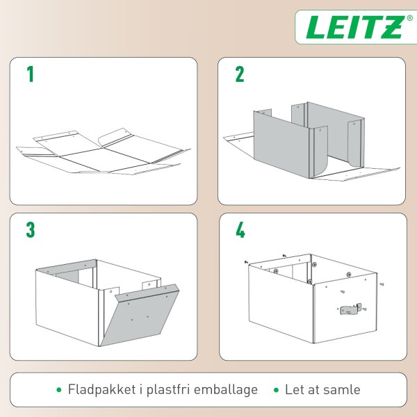 Leitz Puro Box m. lock | M | Svart | 2 st.