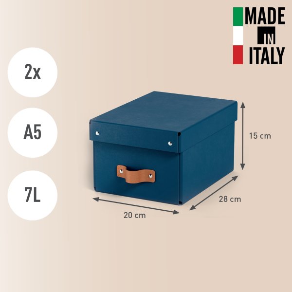 Leitz Puro Box med lock | S | Blå | 2 st.