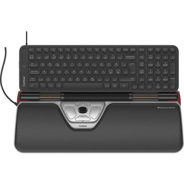 RollerMouse Red Plus + Balance Mid Keyboard, kabel