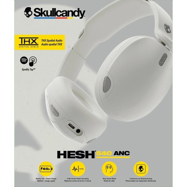 Skullcandy Hörlurar hesh 540 ANC bone, vit