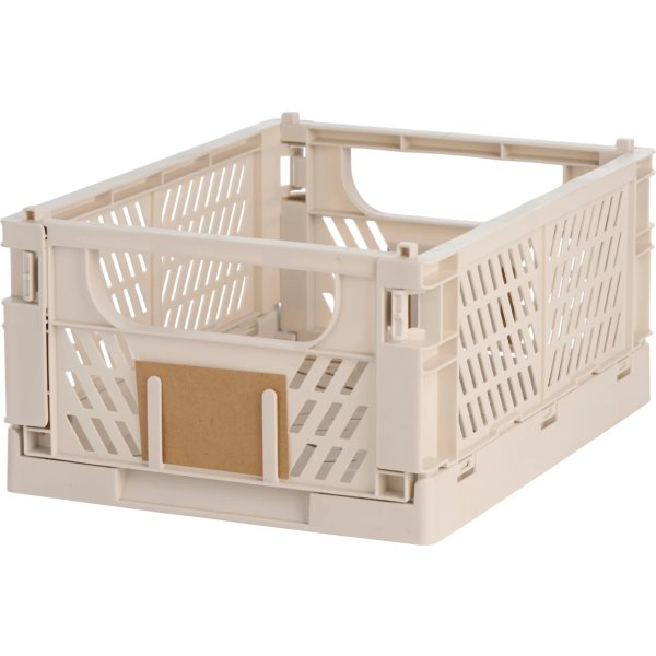 Day stapelbar vikbar låda, 330x245x150 mm, sand