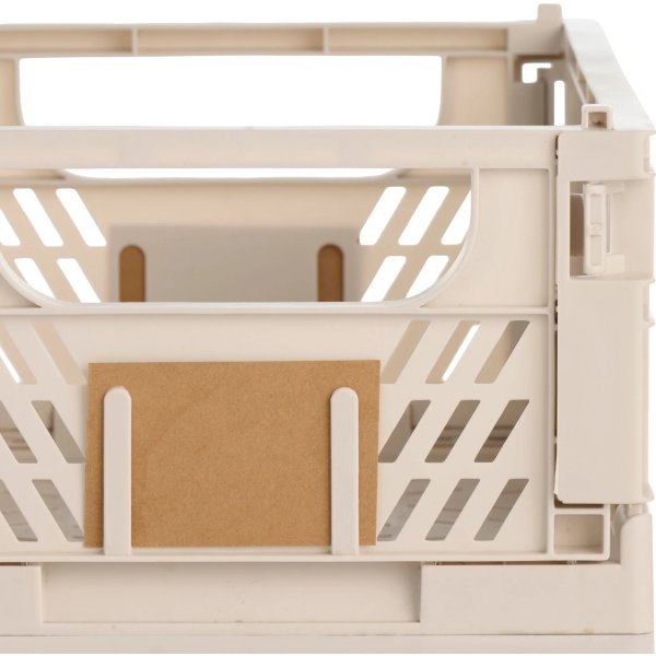 Day stapelbar vikbar låda, 330x245x150 mm, sand