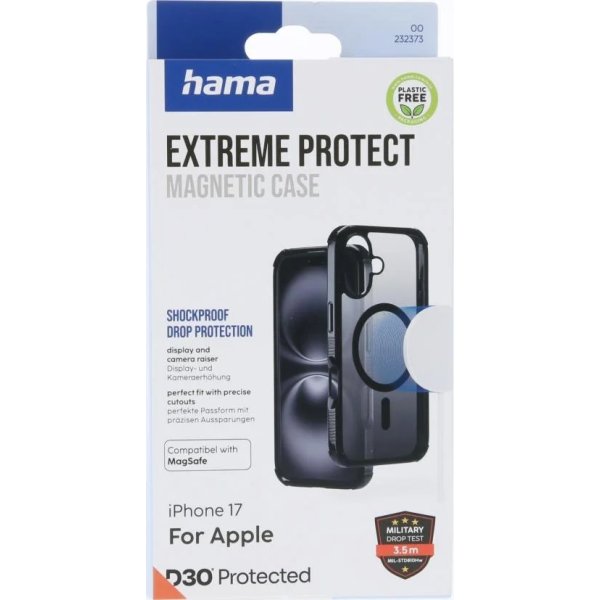 Hama Mobilfodral Protect iPhone 17 MagCase, Svart