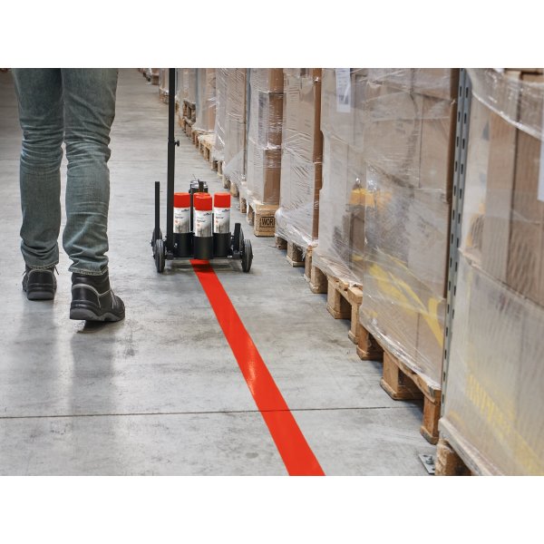 Duraline golvmarkeringsfärg, 750ml, röd