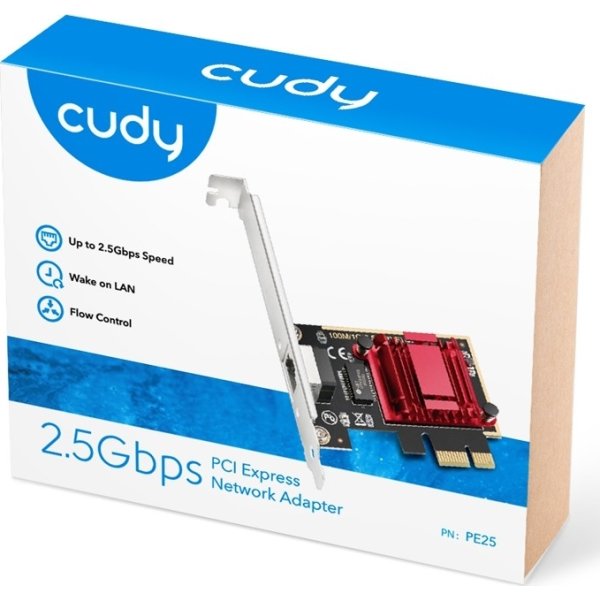 CUDY Adapter PCI-E PE25, 2.5G, 1P