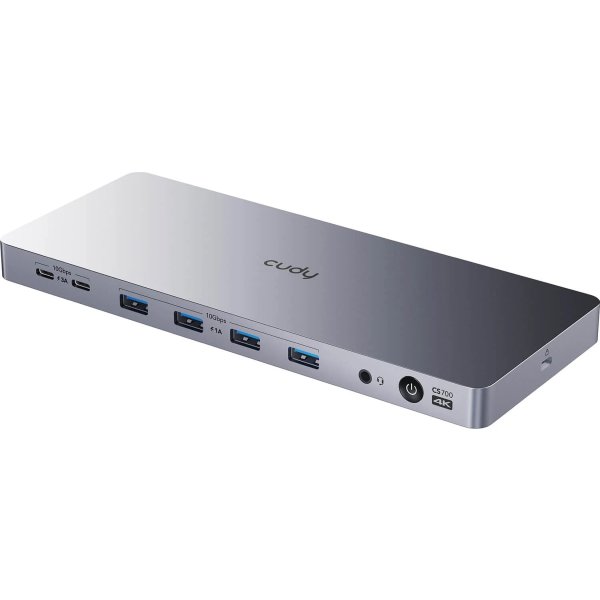 CUDY Dockningsstation CS700 10Gbps USB-C Dual 4K
