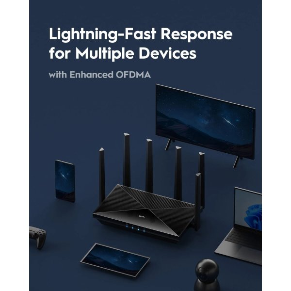 CUDY Wi-Fi Router WR6500H, WF7, BE6500