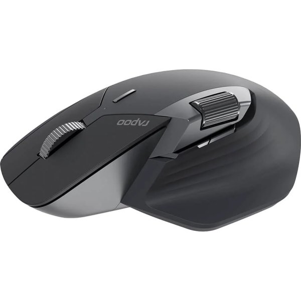 RAPOO Mus, MT760L, Trådlös, Multi-Mode, Mörkgrå