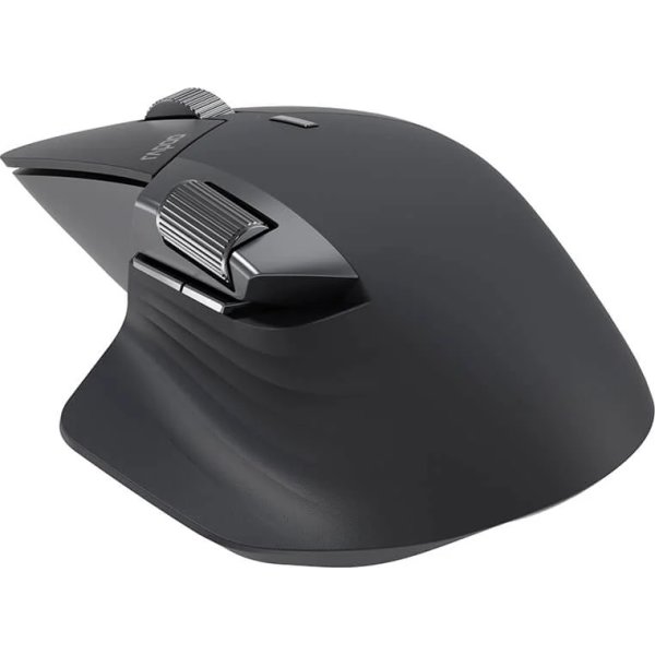 RAPOO Mus, MT760L, Trådlös, Multi-Mode, Mörkgrå