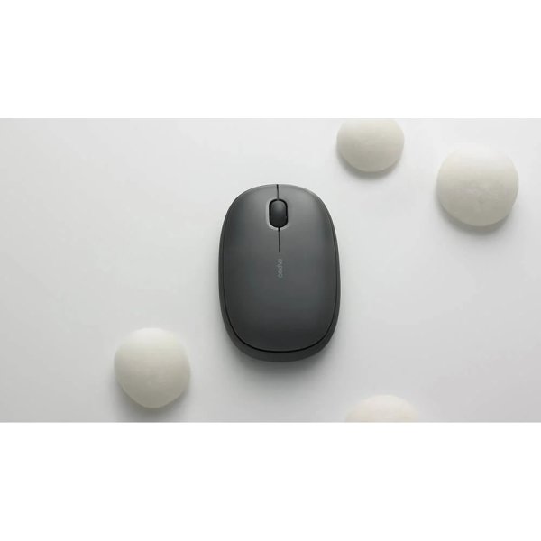 RAPOO Mus M660 tyst, Trådlös, Multi-Mode, Grå