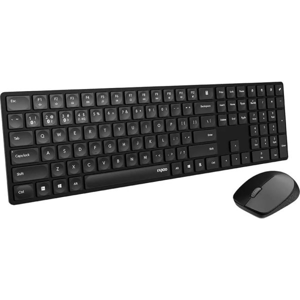 RAPOO Tangentbord/Mus 8020M, Multi-Mode, Trådlös