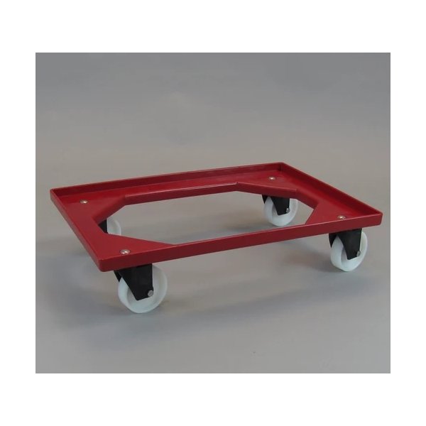 Flexi lagervagn 61x41 cm utan galler, röd