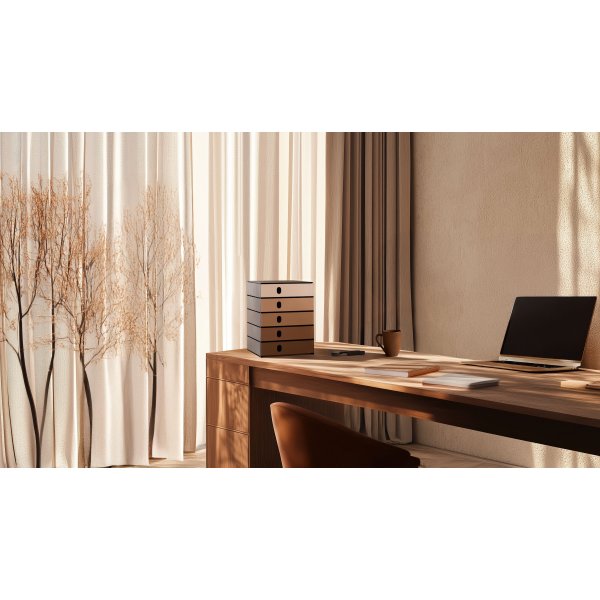 Styroval Pro Lådskåp | 5 lådor | Mocca