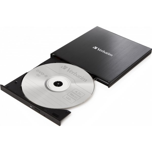 Verbatim Slank extern CD/DVD-brännare med USB-C