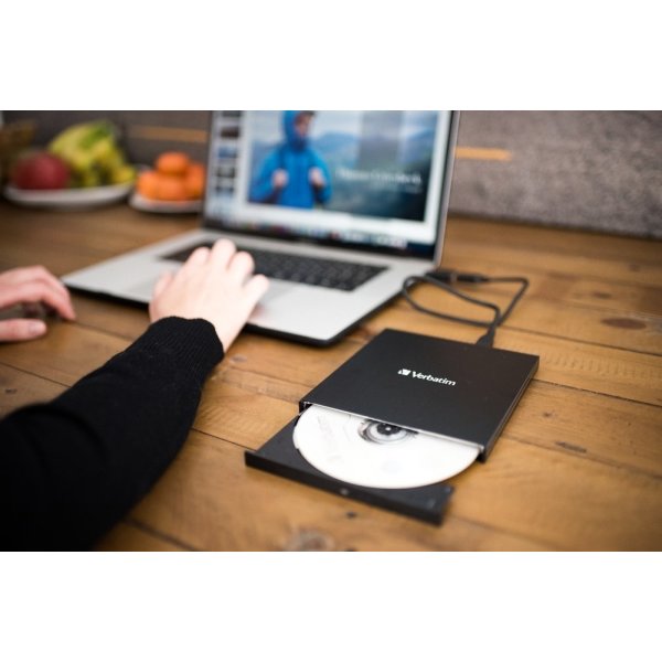 Verbatim Slank extern CD/DVD-brännare med USB-C