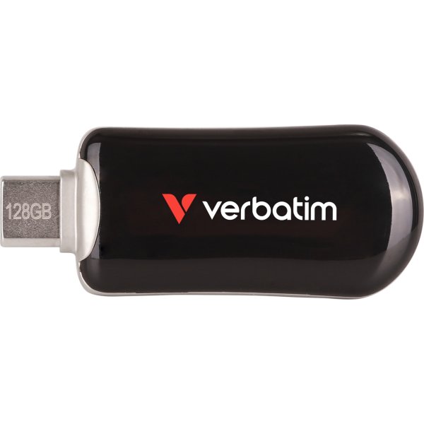 VERBATIM Plectra USB-C Flash Drive, svart, 128GB