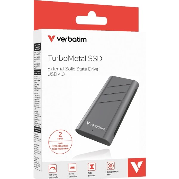 VERBATIM TurboMetal SSD USB 4.0 2TB