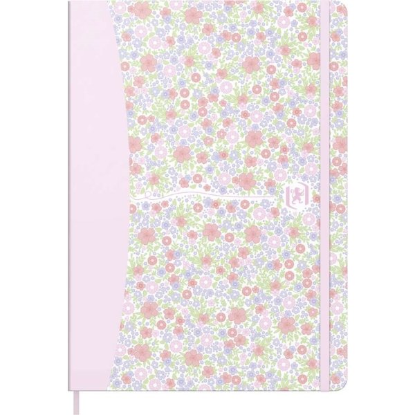 Oxford Floral Anteckningsbok | A5 | Rutad | Ass.