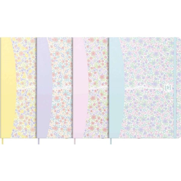 Oxford Floral Anteckningsbok | A5 | Rutad | Ass.