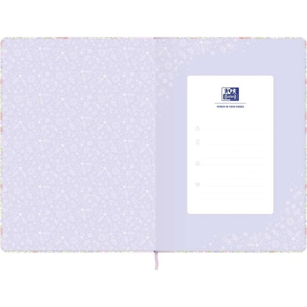 Oxford Floral Anteckningsbok | A5 | Rutad | Ass.
