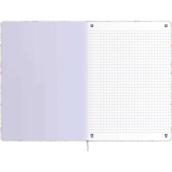 Oxford Floral Anteckningsbok | A5 | Rutad | Ass.