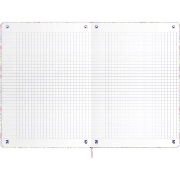 Oxford Floral Anteckningsbok | A5 | Rutad | Ass.