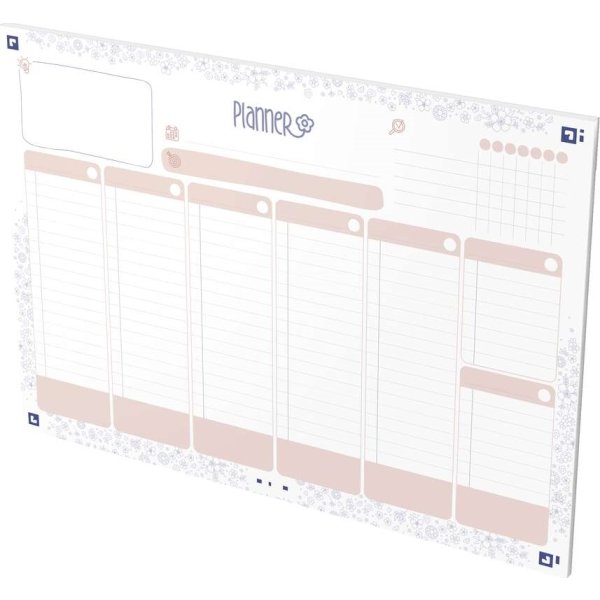 Oxford Floral Weekly Planner | A4